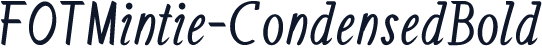 FOTMintie-CondensedBold