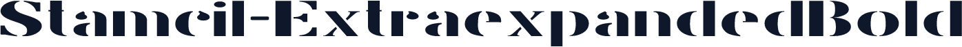 Stamcil-ExtraexpandedBold