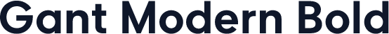Gant Modern Bold