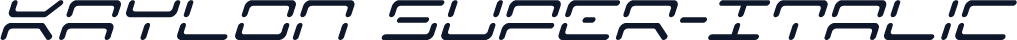 Kaylon Super-Italic