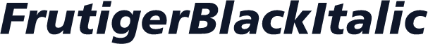 FrutigerBlackItalic