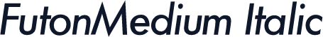 FutonMedium Italic