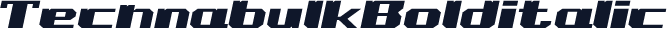 TechnabulkBolditalic