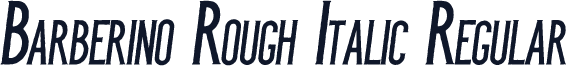 Barberino Rough Italic Regular