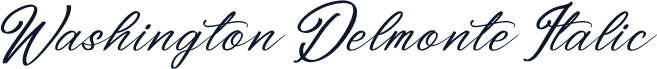 Washington Delmonte Italic