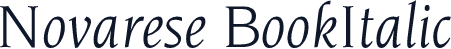 Novarese BookItalic