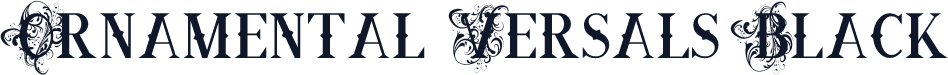 Ornamental Versals Black