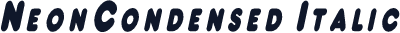 NeonCondensed Italic