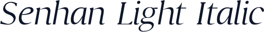 Senhan Light Italic