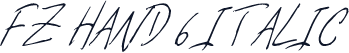 FZ HAND 6 ITALIC