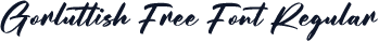 Gorluttish Free Font Regular