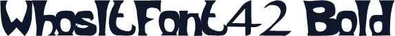 WhosItFont42 Bold