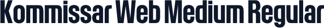 Kommissar Web Medium Regular