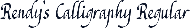 Rendy's Calligraphy Regular