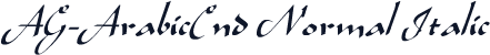 AG-ArabicCnd Normal Italic