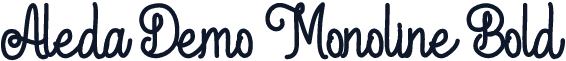 Aleda Demo Monoline Bold