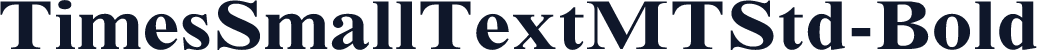 TimesSmallTextMTStd-Bold