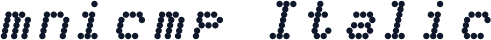 mnicmp Italic