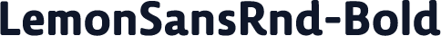 ☞LemonSansRnd-Bold