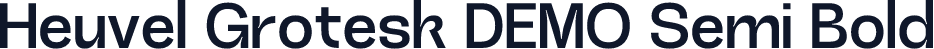 Heuvel Grotesk DEMO Semi Bold