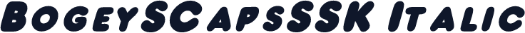 BogeySCapsSSK Italic