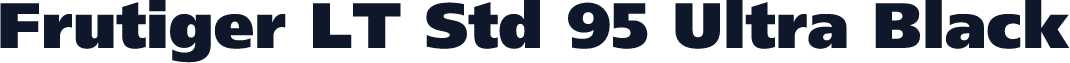 Frutiger LT Std 95 Ultra Black