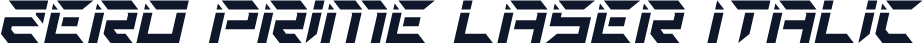 Zero Prime Laser Italic