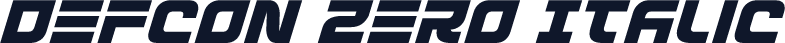 Defcon Zero Italic