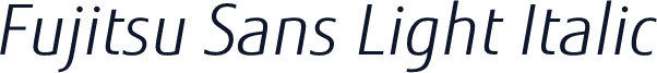Fujitsu Sans Light Italic