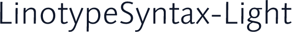 LinotypeSyntax-Light