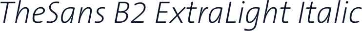 TheSans B2 ExtraLight Italic