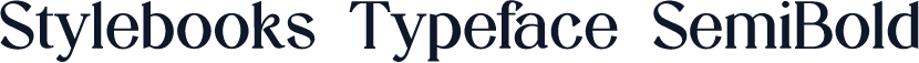 Stylebooks Typeface SemiBold