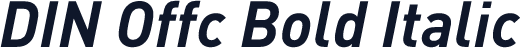 DIN Offc Bold Italic