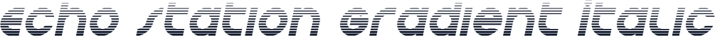 Echo Station Gradient Italic