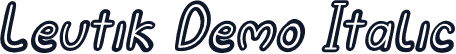 Leutik Demo Italic