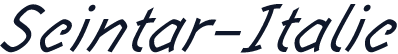 Scintar-Italic