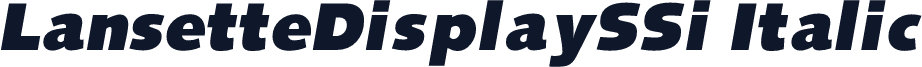 LansetteDisplaySSi Italic