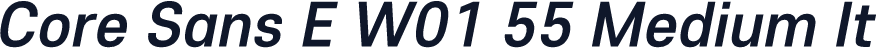 Core Sans E W01 55 Medium It