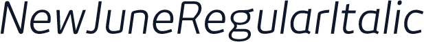 NewJuneRegularItalic