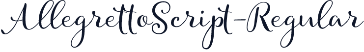 AllegrettoScript-Regular