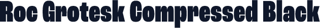 Roc Grotesk Compressed Black