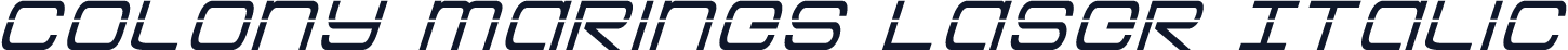 Colony Marines Laser Italic