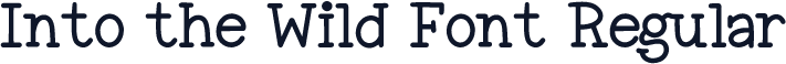 Into the Wild Font Regular