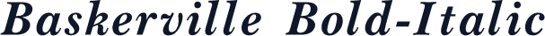 Baskerville Bold-Italic