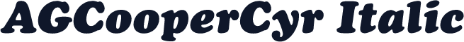 AGCooperCyr Italic