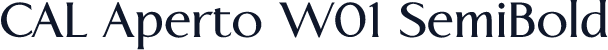 CAL Aperto W01 SemiBold