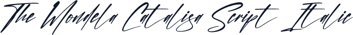 The Mondela Catalisa Script Italic
