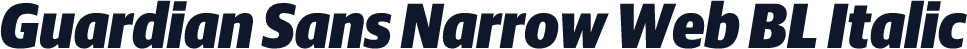 Guardian Sans Narrow Web BL Italic