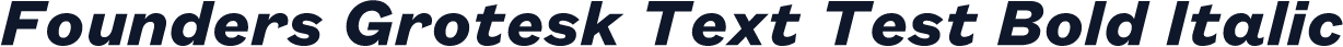 Founders Grotesk Text Test Bold Italic