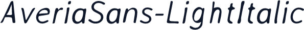 AveriaSans-LightItalic
